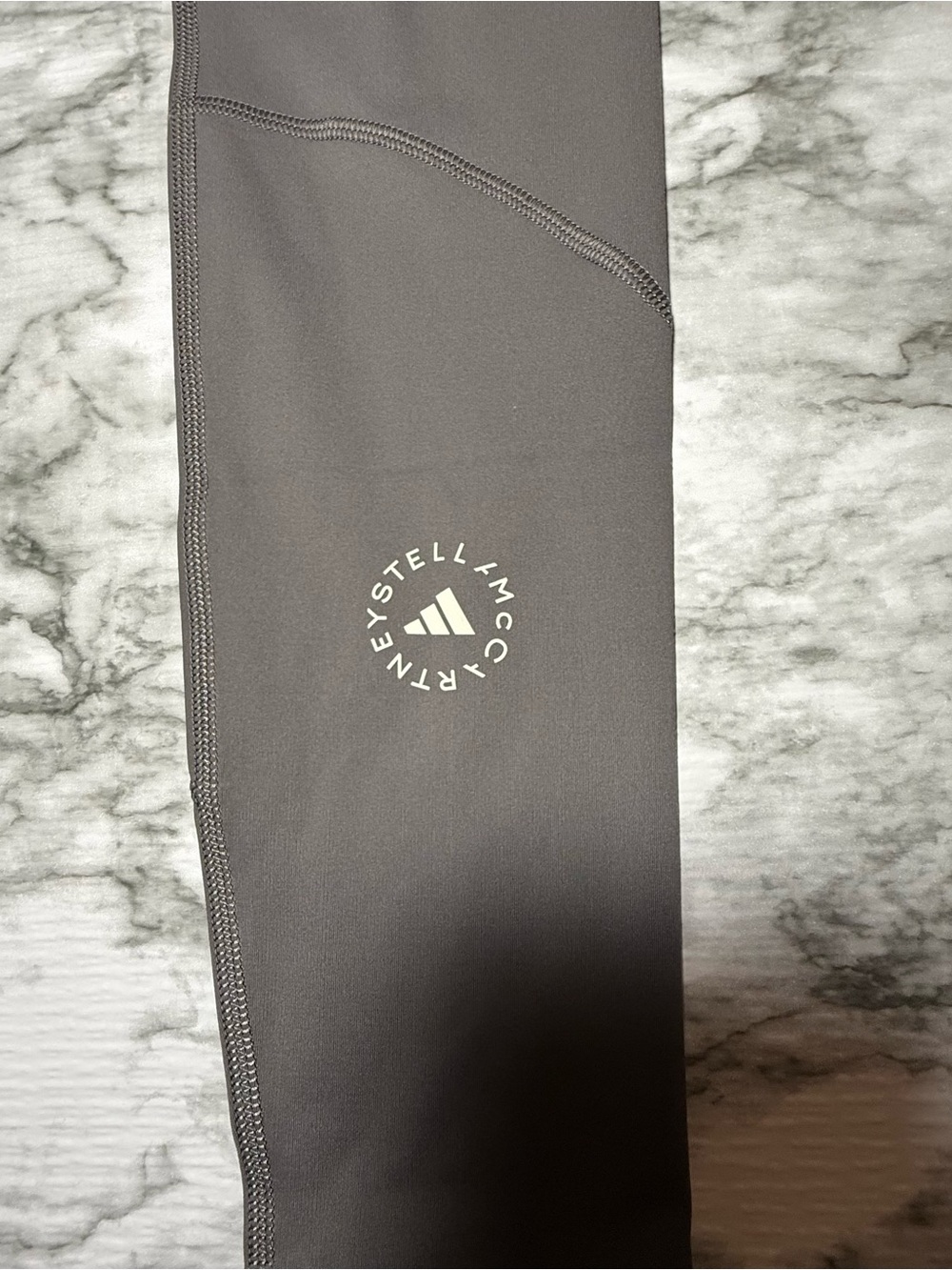 NWT Stella mccartney women’s adidas training tights charcoal size Small $120 - Picture 3 of 8